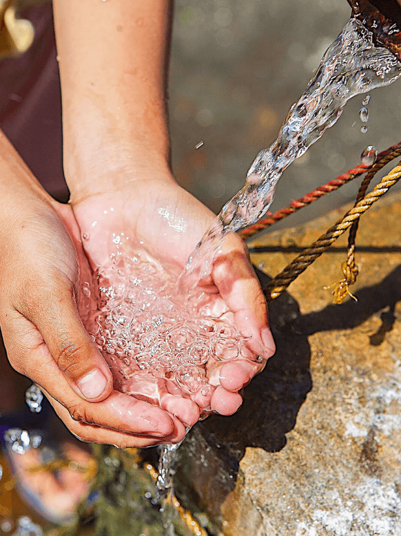 Washing hands